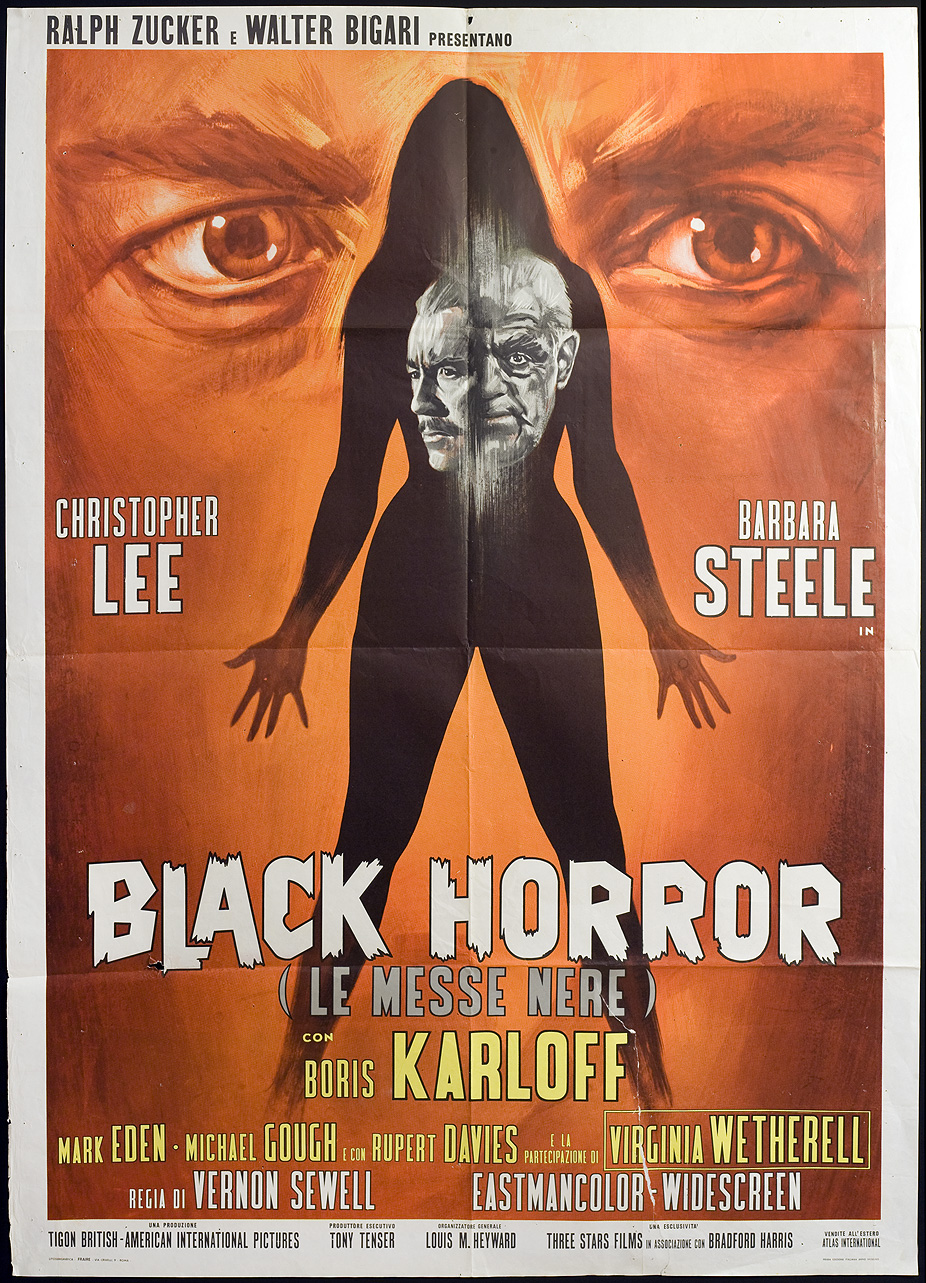 CINEMA manifesto BLACK HORROR LE MESSE NERE ch. lee  