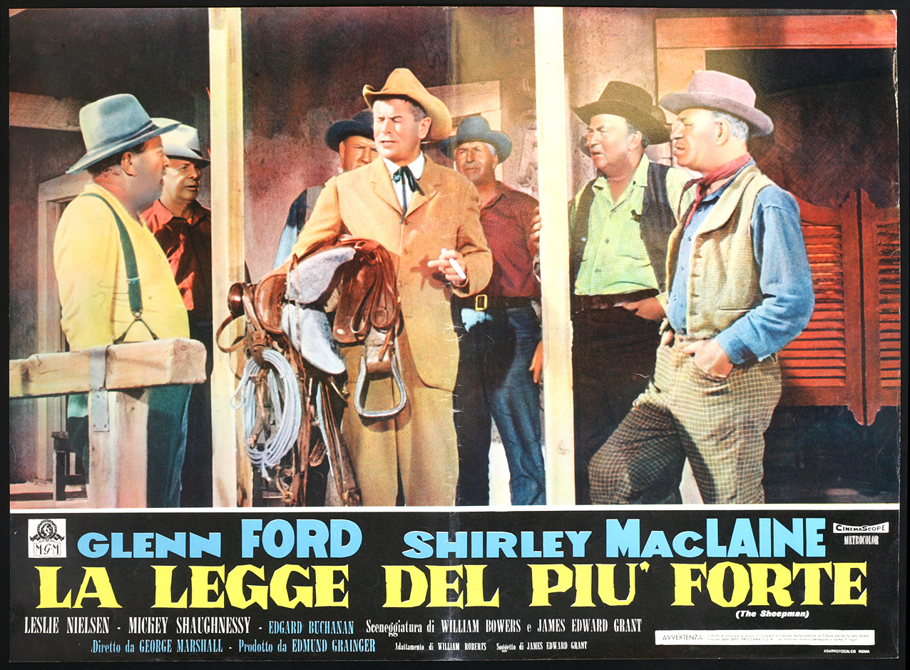 CINEMA fotobusta LA LEGGE DEL PIU FORTE ford,maclaine  