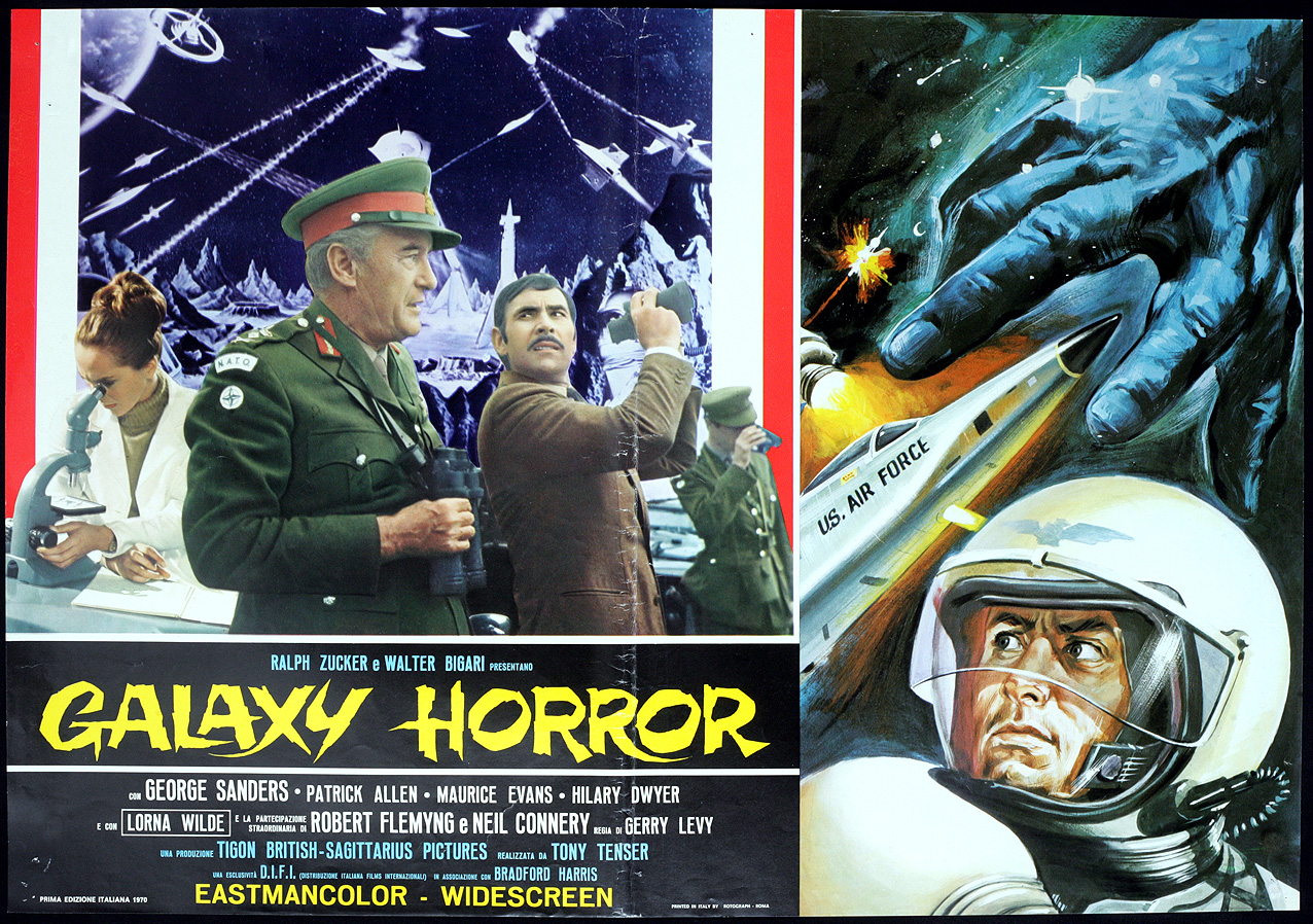 CINEMA fotobusta GALAXY HORROR g. sanders, G. LEVY  