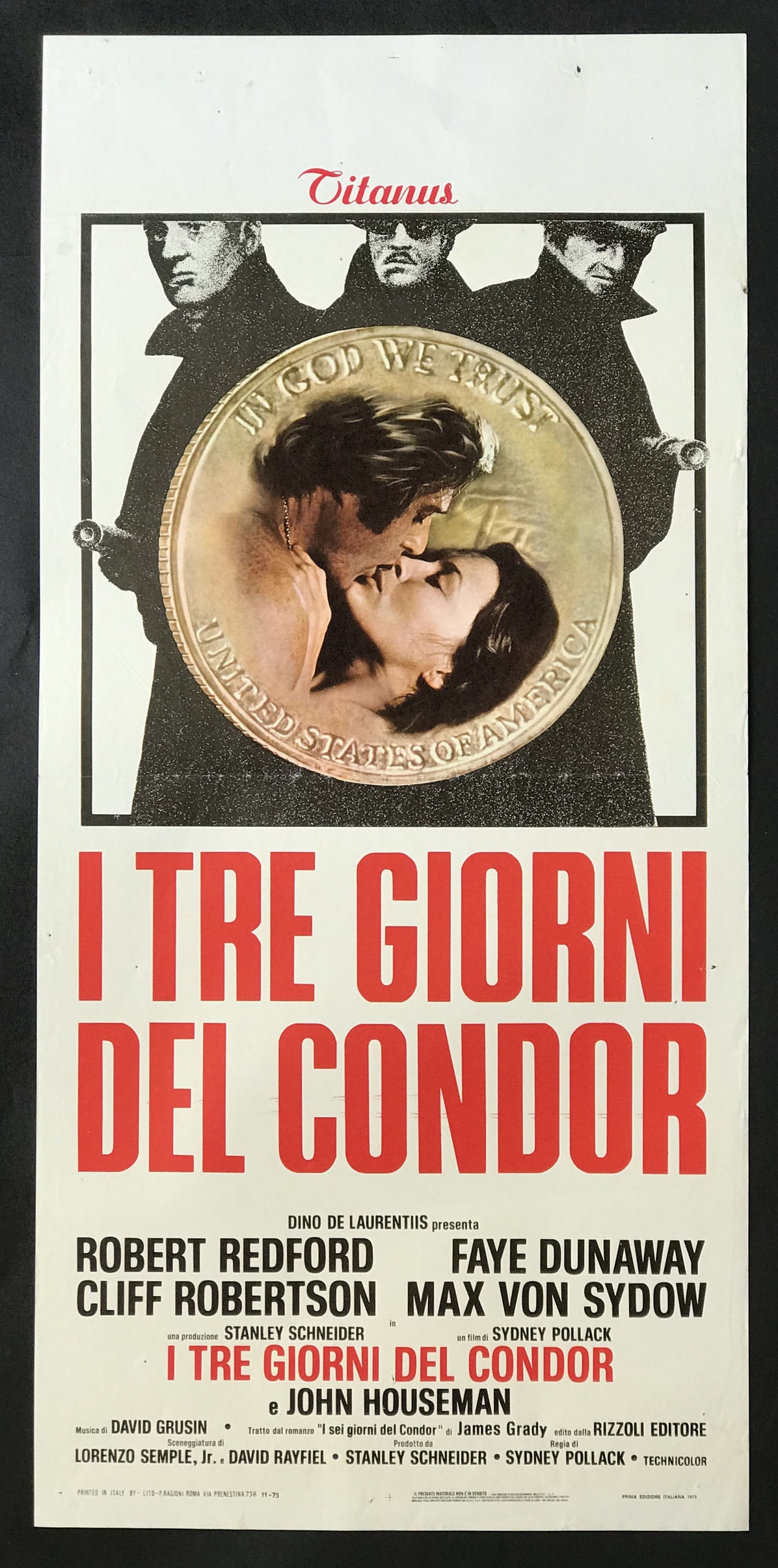 Cinema Locandina Poster I Tre Giorni Del Condor Three Days Of The Condor Pollack Ebay